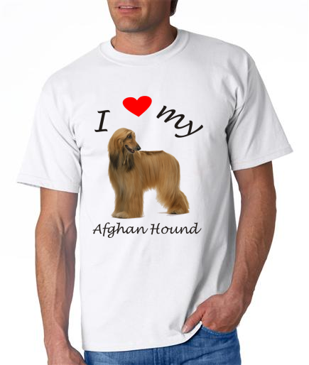 Dogs - Afghan Hound Picture on a Mens Shirt